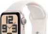 Apple Watch SE GPS • Caixa estelar de alumínio – 40 mm • Pulseira esportiva estela Apple Watch SE GPS