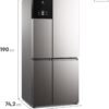 Geladeira Electrolux Frost Free Inverter 581L FlexiSpace 4 Portas Cor Inox Look (IQ8S) - 127V - Image 2
