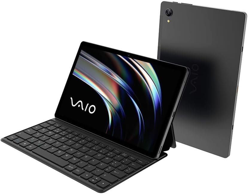 A sleek, modern design tablet VAIO with a minimalist aesthetic, captured in a high-resolution, studio-lit photograph. The tablet is positioned in the foreground, its sharp lines and metallic accents gleaming under the soft, diffused lighting. The middle ground features a simple, uncluttered backdrop, allowing the device to take center stage. The overall mood is one of sophistication and technological prowess, reflecting the premium quality and attention to detail that defines the VAIO brand. 51QH9AsasuL. AC SL1000