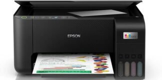 Epson EcoTank L3250 – Multifuncional, Tanque de Tinta Colorida, Wi-Fi Direct. Epson EcoTank L3250