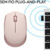Mouse sem fio Logitech M170 com Design Ambidestro Compacto, Conexão USB e Pilha Inclusa - Image 6