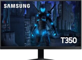 Samsung T350 – Monitor Gamer, 24″, FHD, 75Hz, HDMI, VGA, Freesync, Preto Samsung T350