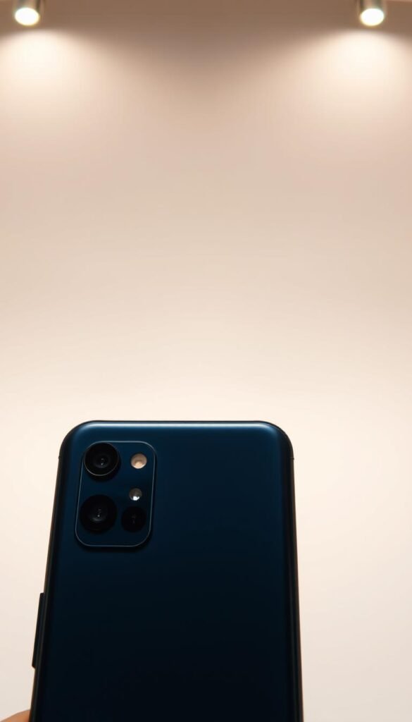 A high-quality, meticulously crafted image of the Realme C67 smartphones, showcased in a well-lit, professional photographic setting. The cameras are the focal point, displayed against a clean, minimalist background that enhances their sleek, modern design. Capture the lenses, sensors, and camera modules in crisp detail, highlighting the technical specifications and capabilities. Utilize soft, diffused lighting to create a sense of depth and dimension, while maintaining a warm, inviting atmosphere. Convey a sense of premium quality and performance that would be suitable for a product review or evaluation.