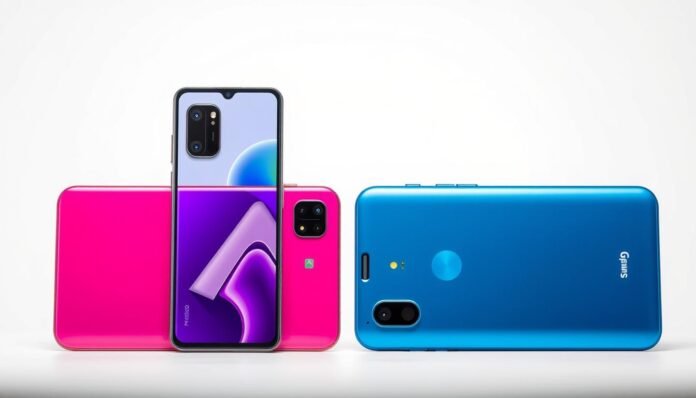 Celular Samsung Galaxy A55 vs Moto E22