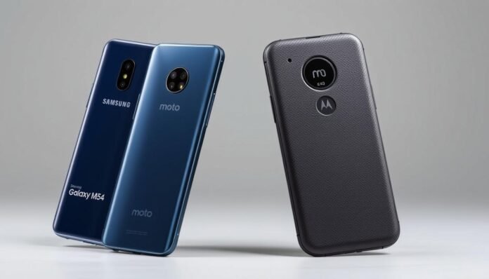 Celular Samsung Galaxy M54 vs Moto E40: Qual a Diferença?
