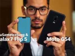 Celular Samsung Galaxy Z Flip5 vs Moto G54: Qual a Diferença? Celular Samsung Galaxy Z Flip5 vs Moto G54