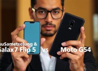 Celular Samsung Galaxy Z Flip5 vs Moto G54: Qual a Diferença? Celular Samsung Galaxy Z Flip5 vs Moto G54