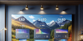 TV 55: Como Escolher entre LED, QLED e OLED para sua Sala de Estar?