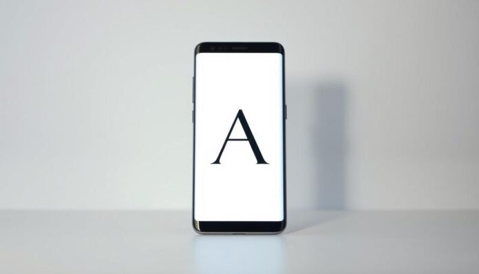 significa a letra A no celular Samsung
