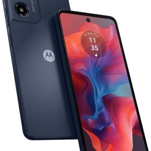 Smartphone Motorola Moto G04s - 128GB 4GB RAM + 4GB RAM Boost Camera 16MP com Moto AI sensor FPS lateral Grafite
